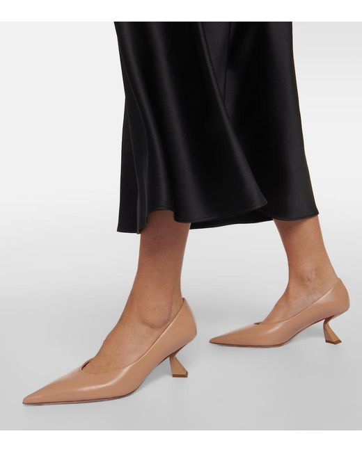 Nensi Dojaka Natural Leather Pumps
