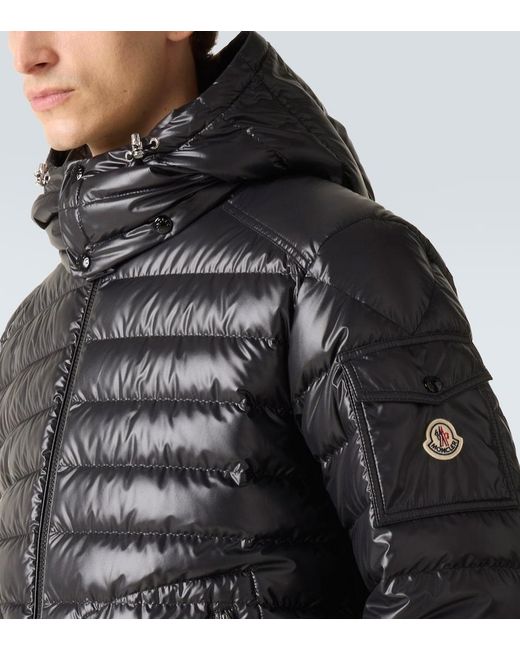 Moncler Black Lauros Hooded Down Jacket for men