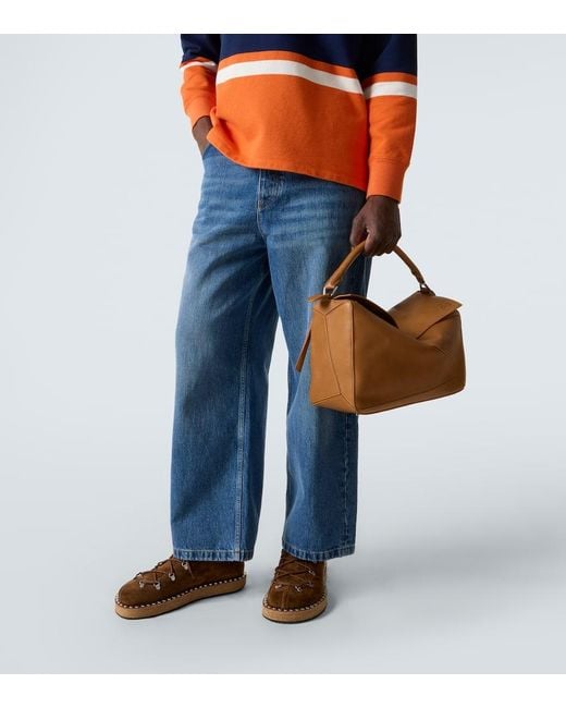 Loewe Tote Bag Puzzle Large Aus Leder in Brown für Herren