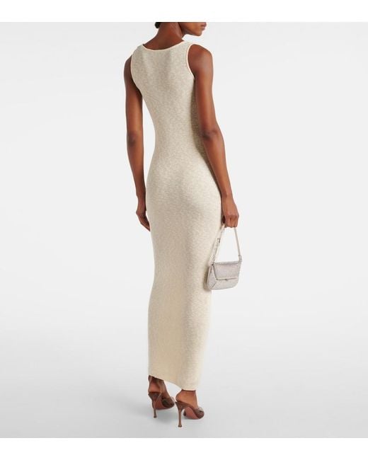 Magda Butrym White Crochet Linen And Cotton Maxi Dress