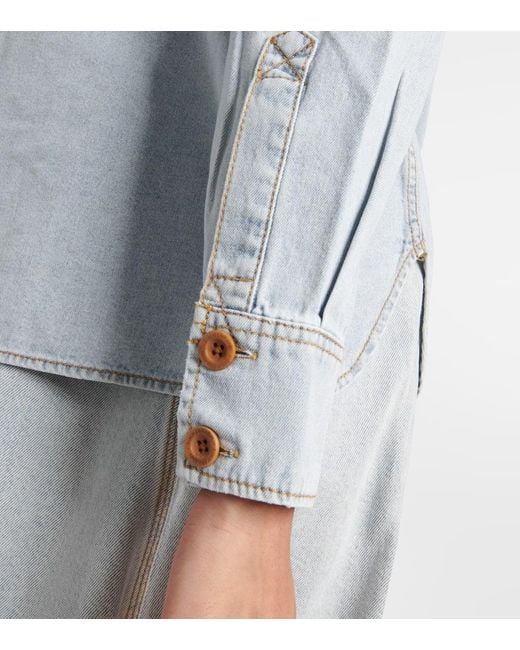 Camicia di jeans August di Zimmermann in Gray