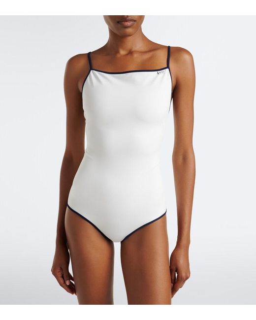 Prada White Jersey Swimsuit