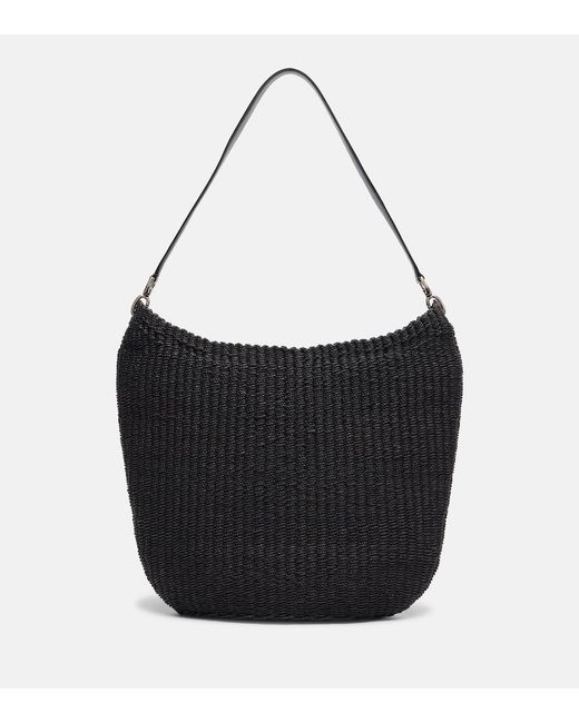 Phoebe Philo Black Schultertasche Small Slope Sling