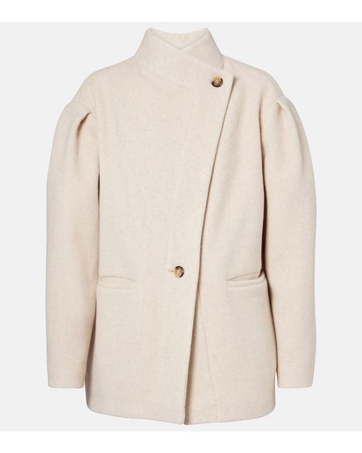 Isabel Marant Natural Wool-Blend Jacket