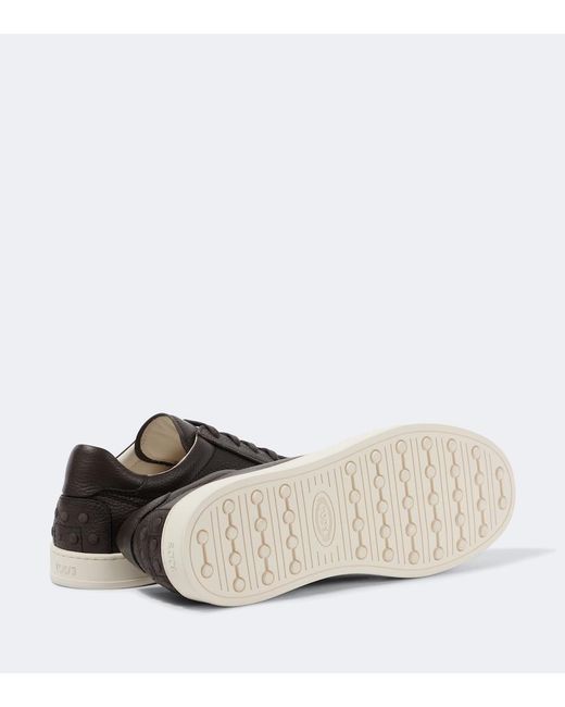 Tod's Brown Leather Sneakers for men