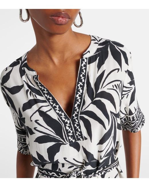 Velvet Black Vanessa Printed Shirt Dress