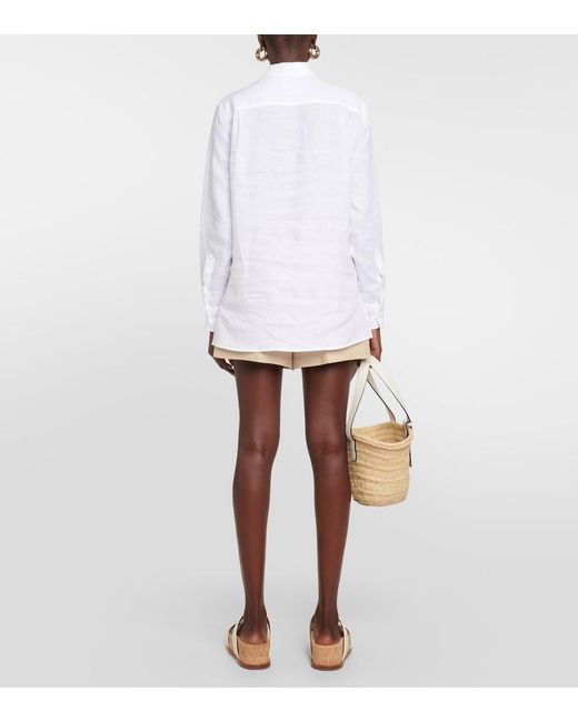 Loro Piana White Flax Shirt