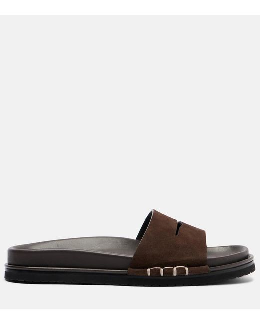 J.W. Anderson Brown Suede Slides