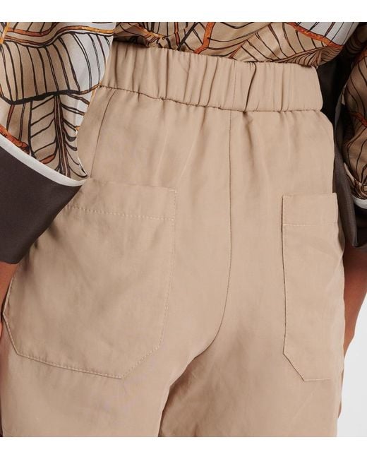 Brunello Cucinelli Natural Cotton Bermuda Shorts
