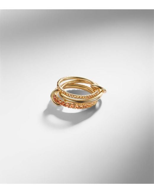Spinelli Kilcollin Metallic Norah 18Kt Ring With Sapphires