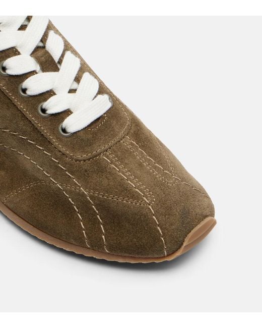 Totême  Brown Suede Sneakers