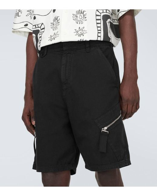Shorts cargo Le Short Marrone de algodon Jacquemus de hombre de color Black