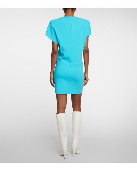 Sportmax Blue Pesi Mini Dress