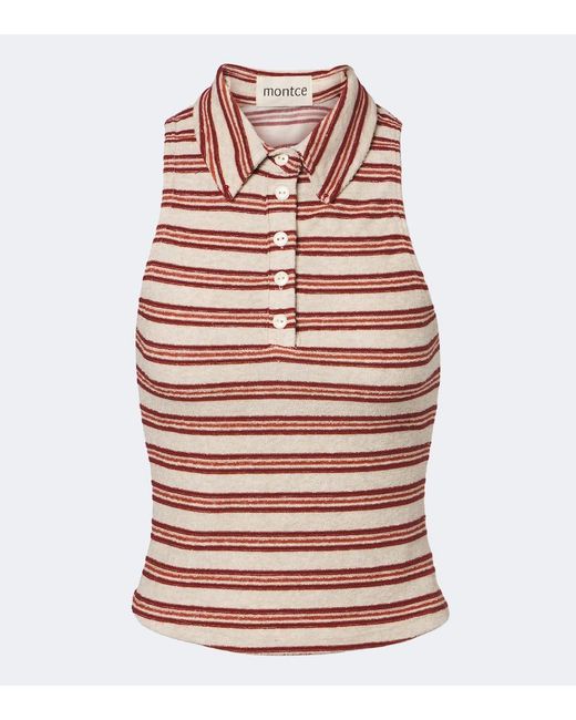 Montce Red Joan Striped Top