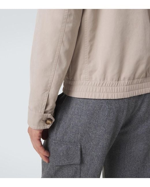 Brunello Cucinelli Natural Technical Jacket for men
