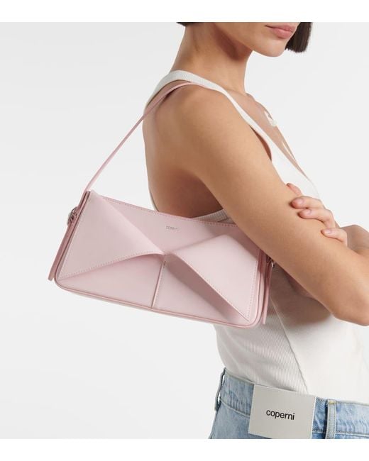 Coperni Pink Schultertasche Belt Aus Leder