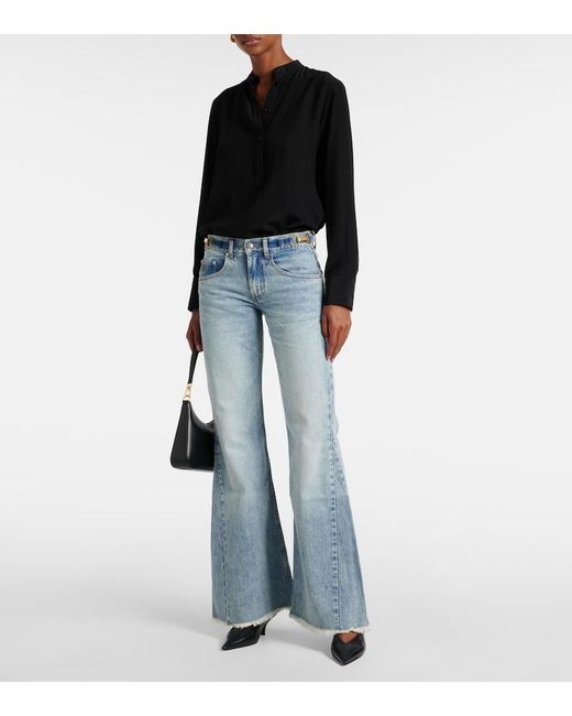 Stella McCartney Blue High-Rise Slim Jeans