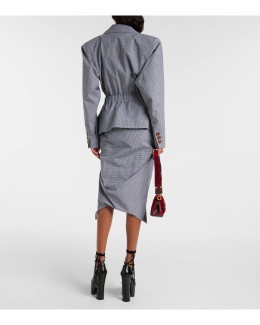 Veste en coton a carreaux Vivienne Westwood en coloris Gray