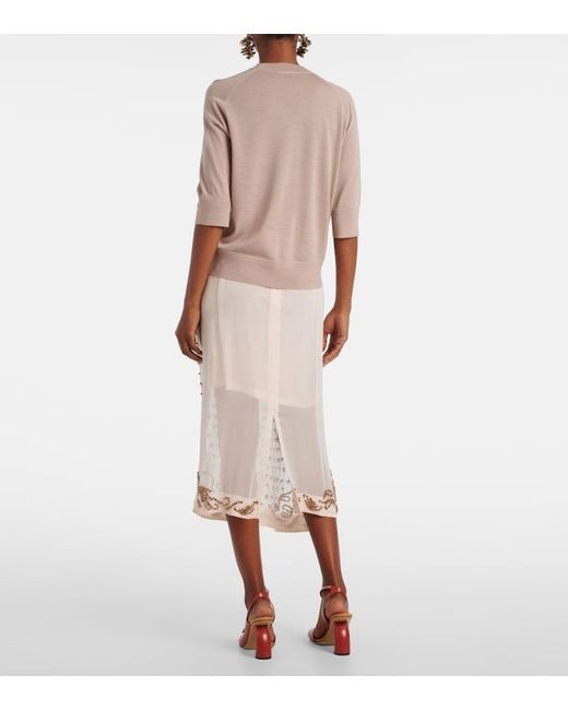 Dries Van Noten Natural Wool Sweater