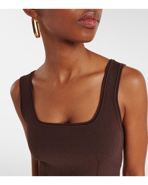 Jonathan Simkhai Brown Ramaina Tank Top