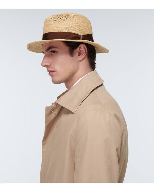 Borsalino Hut aus Stroh in Natural für Herren