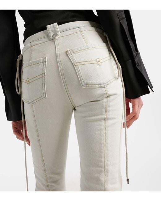 Jean Slim A Taille Mi-Haute Blumarine en coloris White