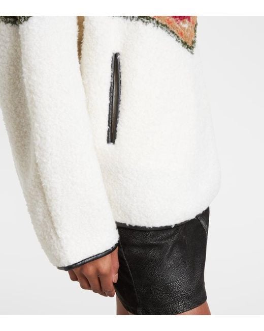 Isabel Marant White Pullover Marner Aus Fleece