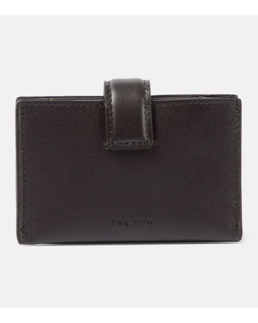 The Row Black Leather Card Case