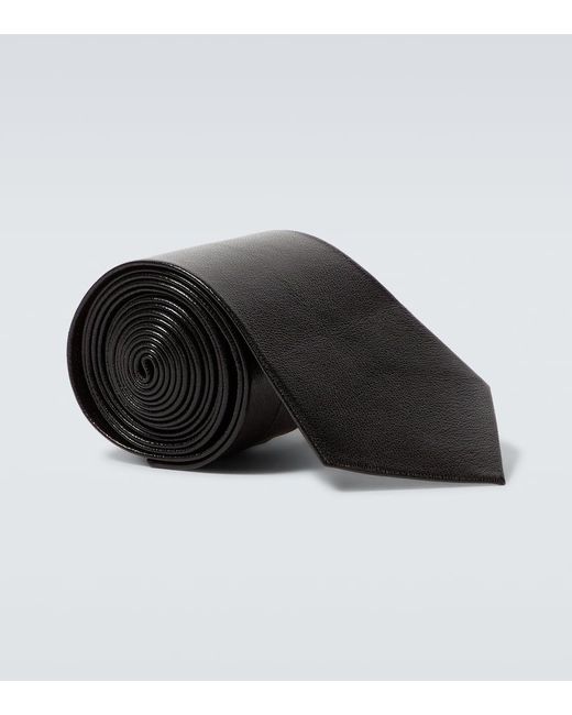 Tom Ford Black Leather Tie for men