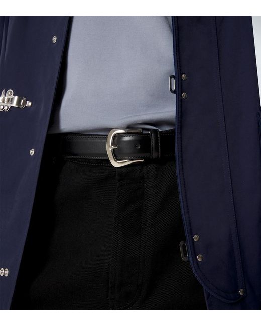 Brunello Cucinelli Black Leather Belt for men