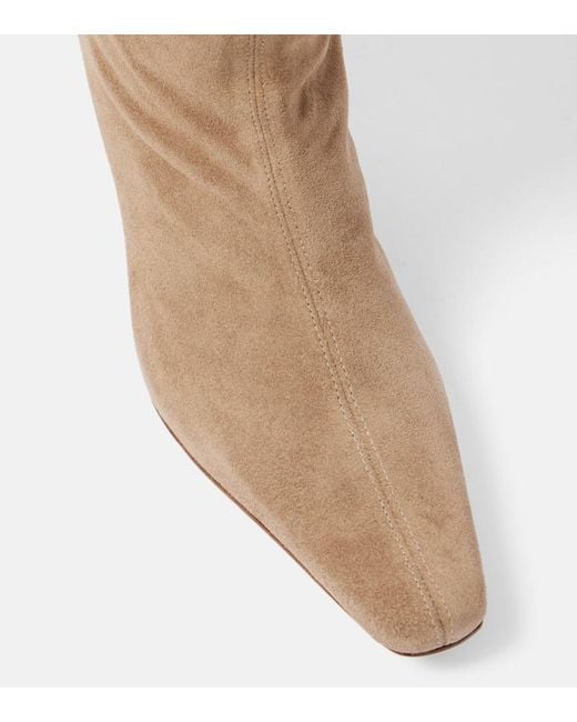 Staud Brown Wally Suede Knee-High Boots