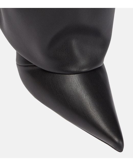 Alexandre Vauthier Black Draped Boots