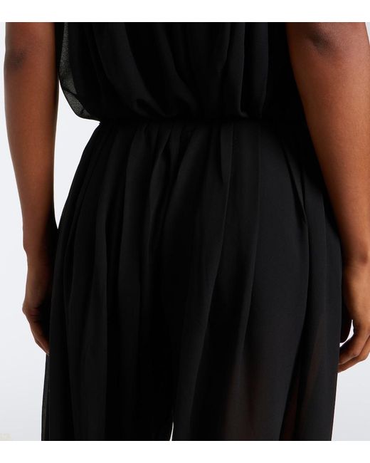 De La Vali Black Ines Chiffon Balloon Pants