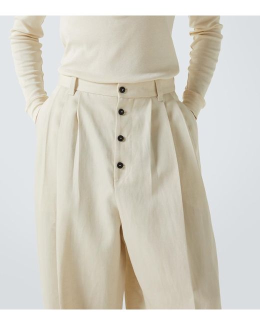Jacquemus Hose Fernando Aus Wolle Und Leinen in Natural für Herren