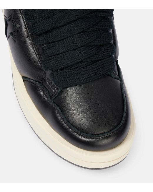 Rick Owens Blue X Converse Turbowpn Leather Sneakers