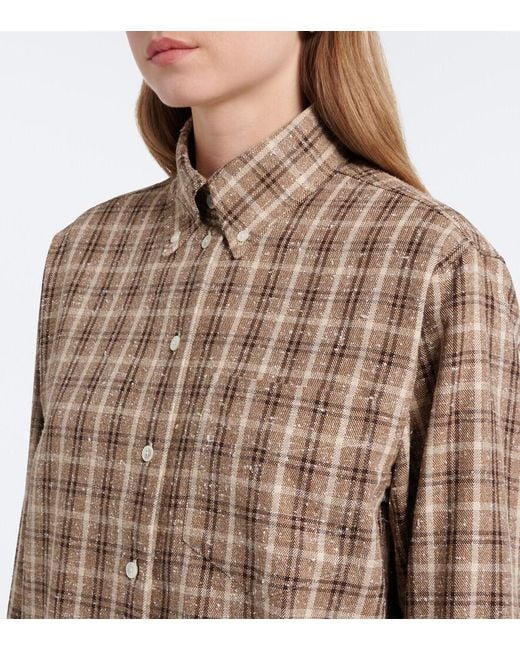 Giacca Camicia di Rohe in Brown