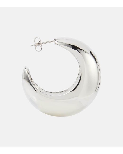 Isabel Marant Metallic Shiny Crescent Hoop Earrings