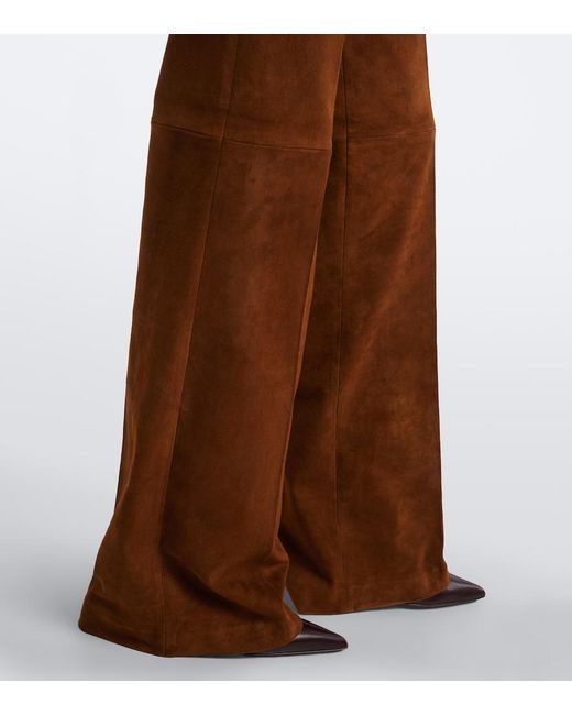 Stouls Brown Lizzy Suede Bootcut Pants