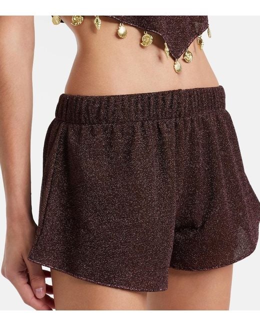 Oseree Brown Lumiere Shorts