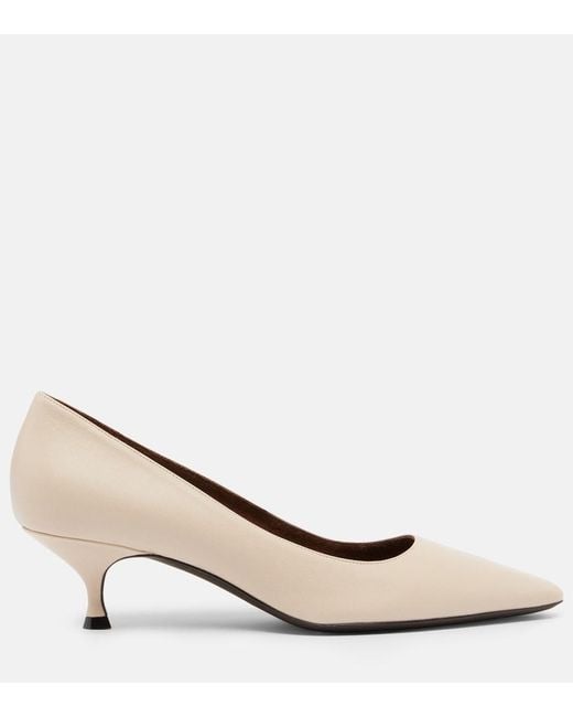 Herbert Levine Natural Pump Du Jour Leather Pumps
