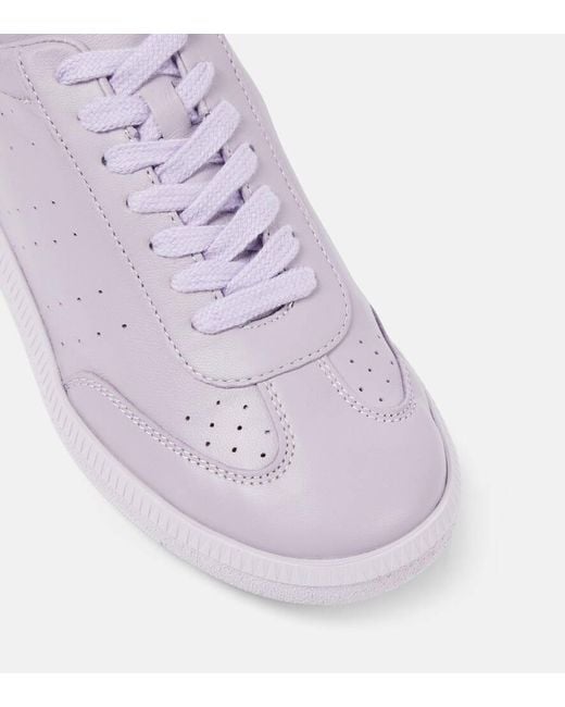 Isabel Marant Purple Kaycee Leather Sneakers