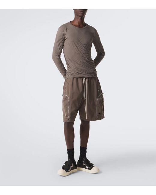 Rick Owens Black Low Strap Sneaks Leather Sneakers for men