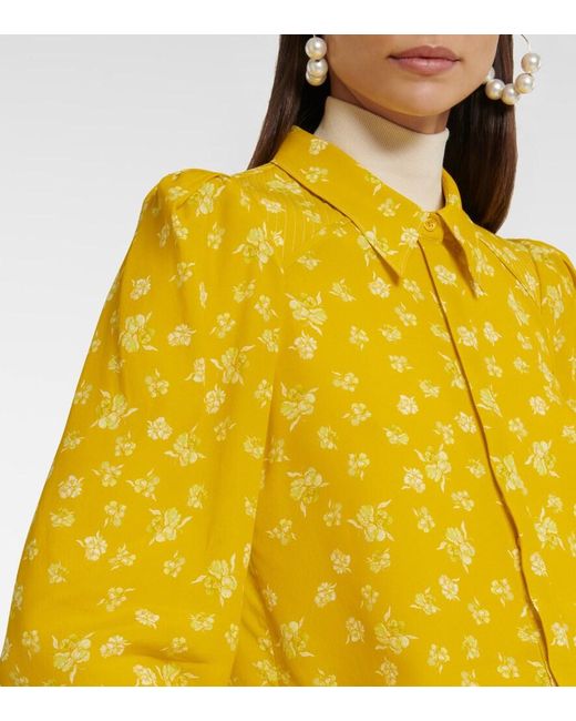 Dorothee Schumacher Yellow Eccentric Floral Blouse