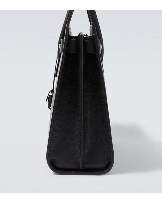 Saint Laurent Black Sac De Jour Large Leather Top-Handle Bag for men