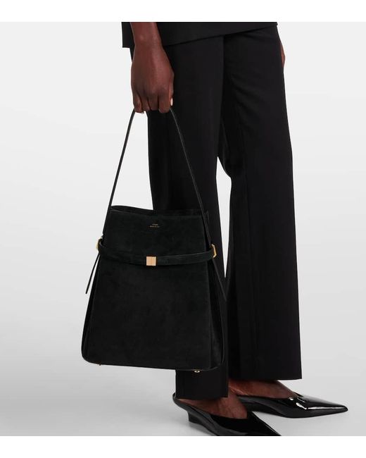 Sac Seau En Daim Totême  en coloris Black