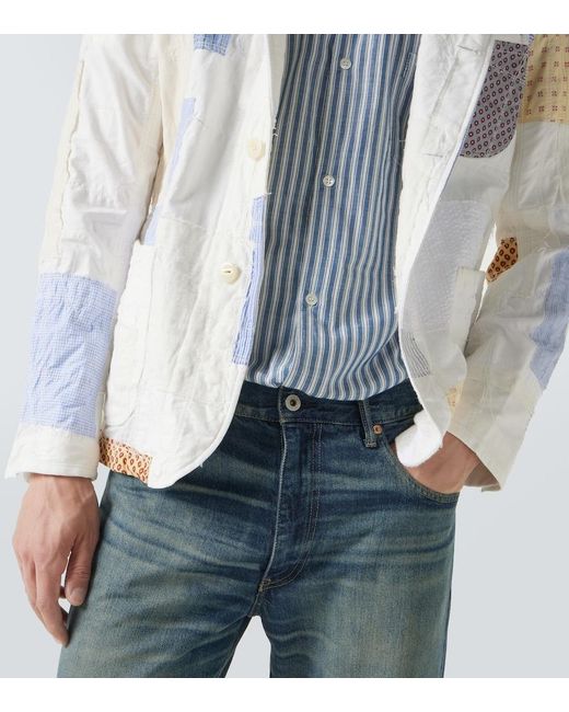 Junya Watanabe Blue Faded Straight Jeans for men