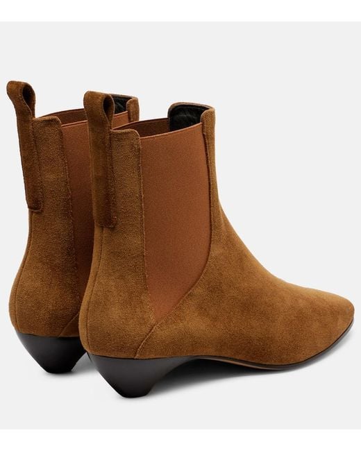 Le Monde Beryl Brown Allegra Suede Ankle Boots