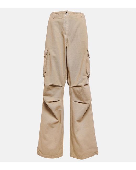 Coperni Natural Adjustable Wide-Leg Cargo Pants