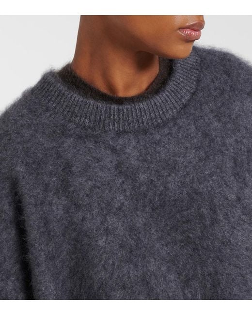 Lisa Yang Blue Natalia Oversized Cashmere Sweater