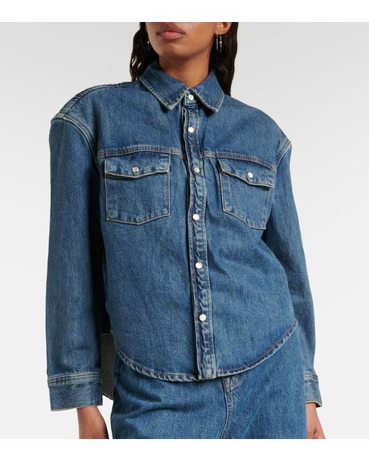 Camicia di jeans di Wardrobe NYC in Blue